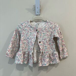New! Carter’s Floral Button-Up Baby Cardigan size 9M